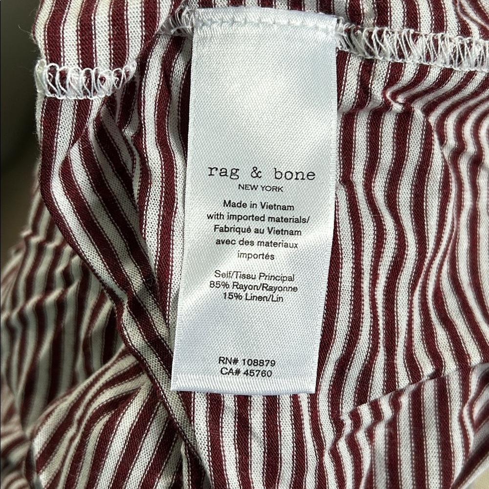 rag & bone Michal Linen Tee - XS - New - Picture 10 of 10
